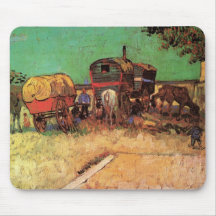 Van Gogh; Lager der Sinti und Roma mit Wohnwagen Mousepads
