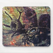 Van Gogh - Stillleben mit Vogel-Nestern Mousepad