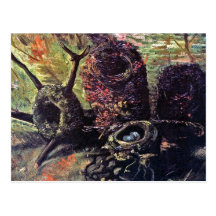 Van Gogh - Stillleben mit Vogel-Nestern Postkarte