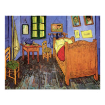 Van Gogh; Vincents Schlafzimmer in Arles, Vintage  Ankündigungskarten