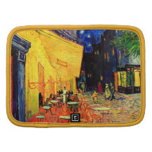 Van- Goghcafé-Terrasse-Vintage feine Kunst Planer
