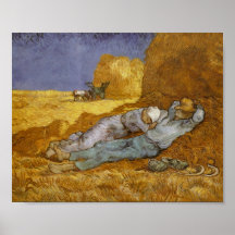 Van- Goghmittag, Erholung von der Arbeit (Hirse) Posterdruck