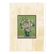 Van- GoghRosen-Vintage feine Kunst Postkarte