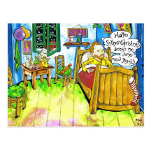 Van Goghs Christmas Postkarte