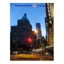 Vancouver bis zum Nacht Kanada Postkarten