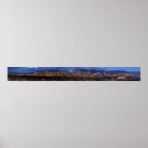 Vancouver-Britisch-Columbiadämmerung Panorama Plakatdrucke