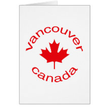 Vancouver Kanada Grußkarte