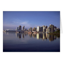 Vancouver-Skyline, Britisch-Columbia, Kanada Grußkarte