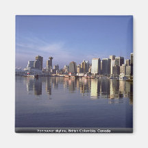 Vancouver-Skyline, Britisch-Columbia, Kanada Magnete