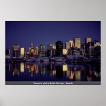 Vancouver-Skyline, Britisch-Columbia, Kanada Plakatdrucke