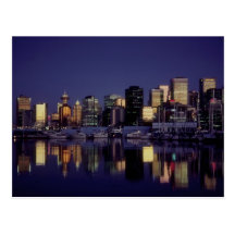 Vancouver-Skyline, Britisch-Columbia, Kanada Postkarte