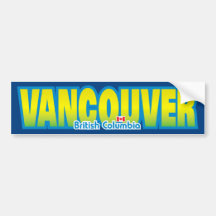 Vancouver-Stoßdämpfer Auto Sticker