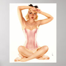 Varga Mädchen Posterdruck