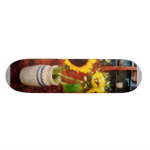 Vase Sonnenblumen Personalisiertes Skateboard
