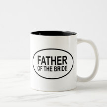 Vater des Braut-Wedding Ovals Kaffee Tassen
