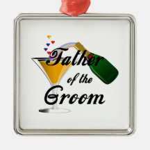 Vater des Bräutigam-Champagne-Toasts Ornamente