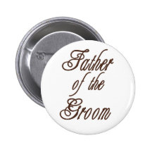 Vater des Bräutigam-noblen Brauns Anstecknadelbutton