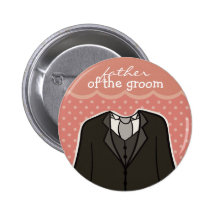 Vater des Bräutigam-//-ROSAS Anstecknadelbuttons