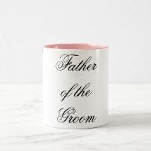 Vater des Bräutigamrosa Schwarzen Tee Haferl
