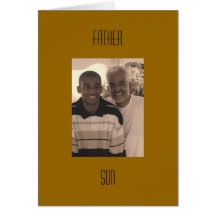 Vater und Sohn Grußkarte