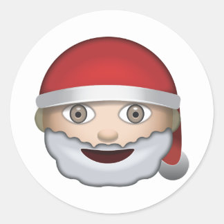 Emoji Weihnachten Aufkleber | Zazzle.de