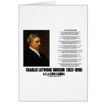 Vater-William-Märchenland Charles Lutwidge Dodgson Grußkarte