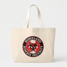 Vaterland-Zombie-Sicherheits-Schädel - Rot Tasche