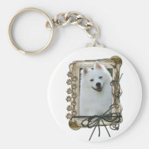 Vatertag - Steintatzen - amerikanischer Eskimo Schlüsselband