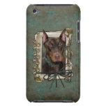 Vatertag - Steintatzen - Dobermann - Rot iPod Touch Etuis