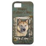 Vatertag - Steintatzen - sibirischer Husky - Kupfe iPhone 5 Etui