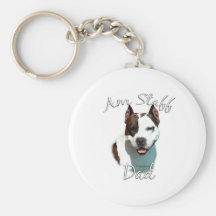 Vati 2 amerikanischen Staffordshires Terrier Schlüsselband