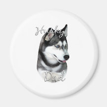 Vati 2 des Husky-(Schwarzes) Magnete