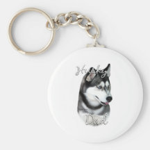 Vati 2 des Husky-(Schwarzes) Schlüsselband