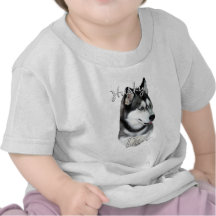 Vati 2 des Husky-(Schwarzes) T-shirts
