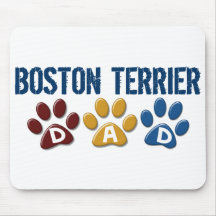 VATI BOSTONS TERRIER Tatzen-Druck 1 Mousepads
