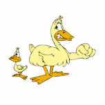 Vati u. Diddy Ente Fotostatue