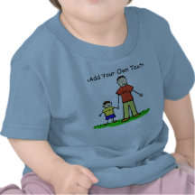 Vati u. ich kleiner Jungen-Hemd brünett (beide Sei