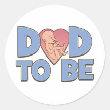 Vati, zum Mutterschafts zu sein Runde Sticker