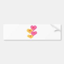 vday Süßigkeitsantiherzen Auto Aufkleber