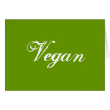 Vegan. Grün. Slogan. Gewohnheit Grußkarte