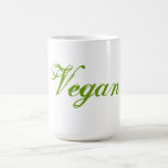 Vegan. Grün. Slogan. Gewohnheit Kaffeetassen