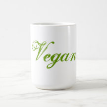 Vegan. Grün. Slogan. Gewohnheit Kaffeetassen