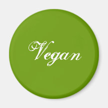 Vegan. Grün. Slogan. Gewohnheit Kühlschrankmagnete