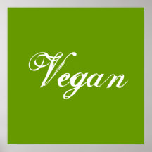 Vegan. Grün. Slogan. Gewohnheit Plakate
