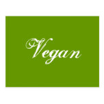 Vegan. Grün. Slogan. Gewohnheit Postkarte
