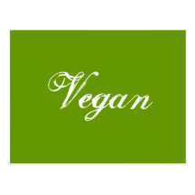 Vegan. Grün. Slogan. Gewohnheit Postkarte