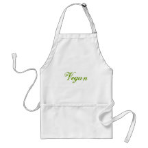 Vegan. Grün. Slogan. Gewohnheit Schürzen