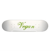 Vegan. Grün. Slogan. Gewohnheit Personalisierte Skateboarddecks