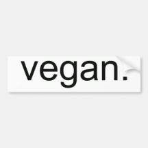 Vegan.  Zeitraum! Auto Aufkleber