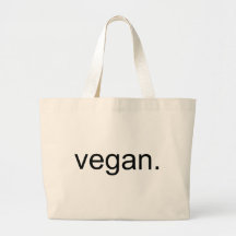 Vegan.  Zeitraum! Tragetasche